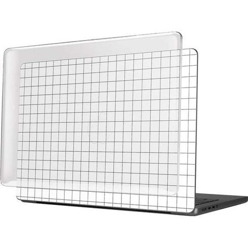 White Grid MacBook Pro 14in (2021-24) Case plus Skin
